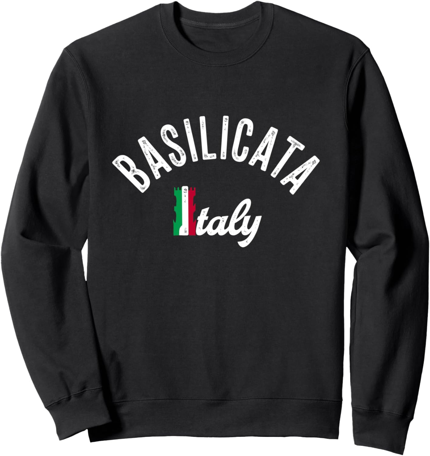 

Сувенир из отпуска Basilicata Италия - толстовка Basilicata в стиле ретро Basilicata Retro Souvenir Apparel, черный