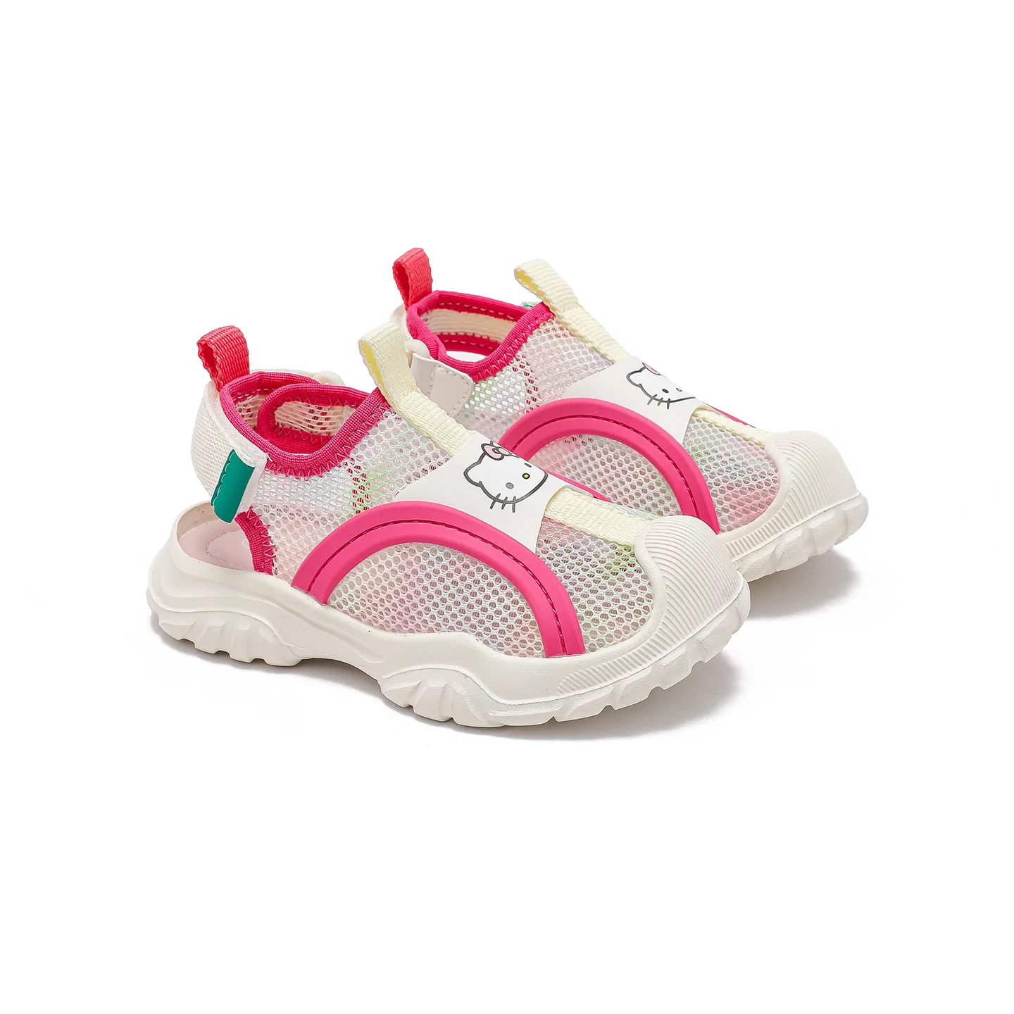 Кроссовки Hello Kitty из синтетической кожи и текстиля, нескользящие, легкие, с амортизацией, низкие Sanrio, Pink — фото 4
