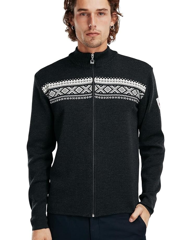 

Свитер Dale of Norway Dalestølen Jacket, цвет Dark Charcoal/Off-White