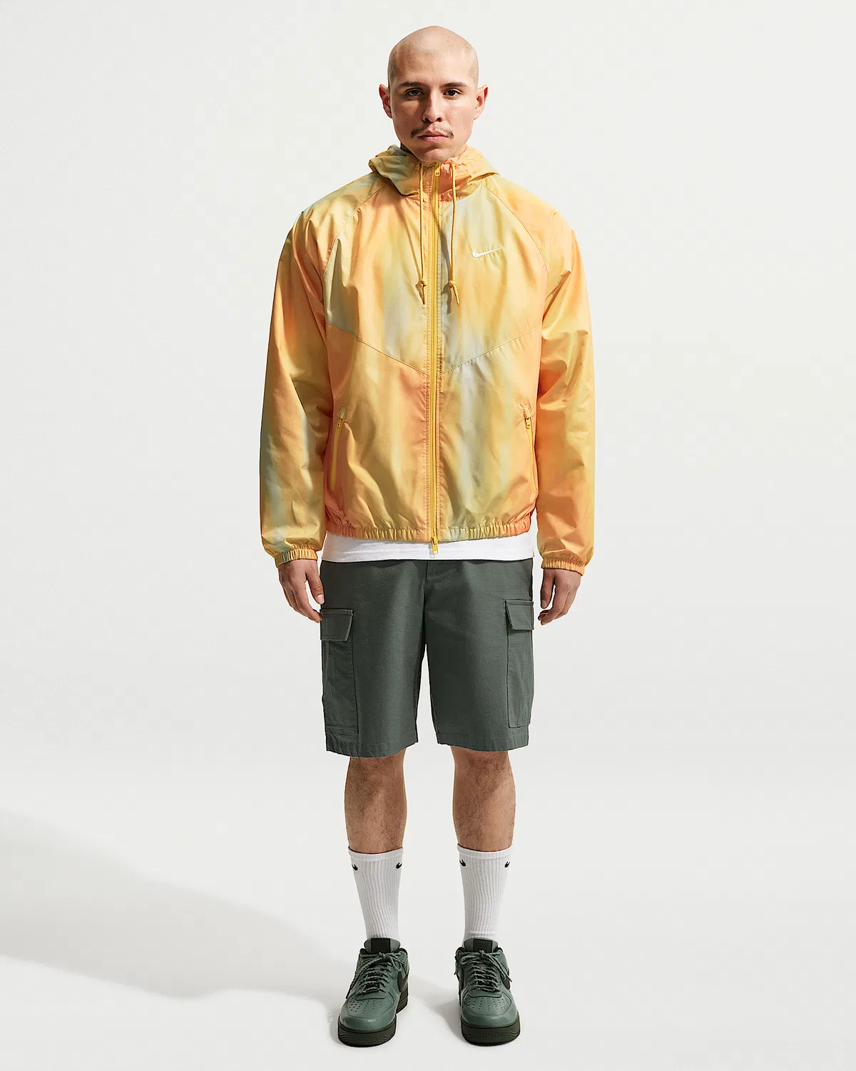 Мужская утепленная куртка Nike Windrunner "Sunset", Topaz Gold/White — фото 4