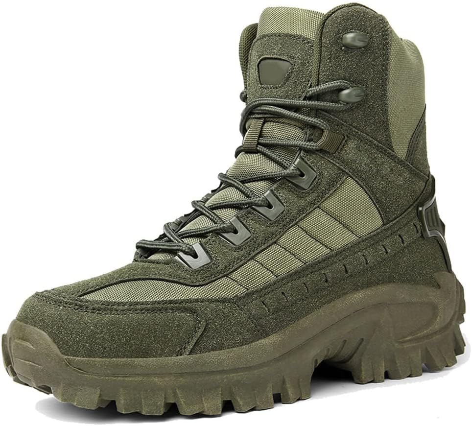 

Мужские тактические ботинки Zivopah, противоскользящие, для походов на открытом воздухе, военные, дышащие, легкие, боевые пустынные ботинки, зеленый