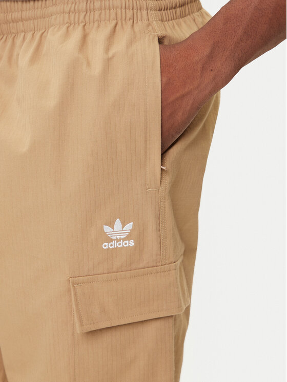 Джоггеры loose fit Trefoil Essentials JX3912 Adidas, бежевый — фото 4