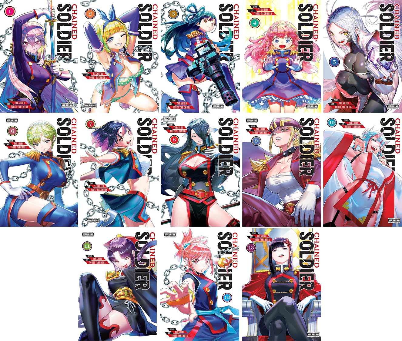 

Chained Soldier Manga Set Vol.1-13 by Takahiro (Yen Press)