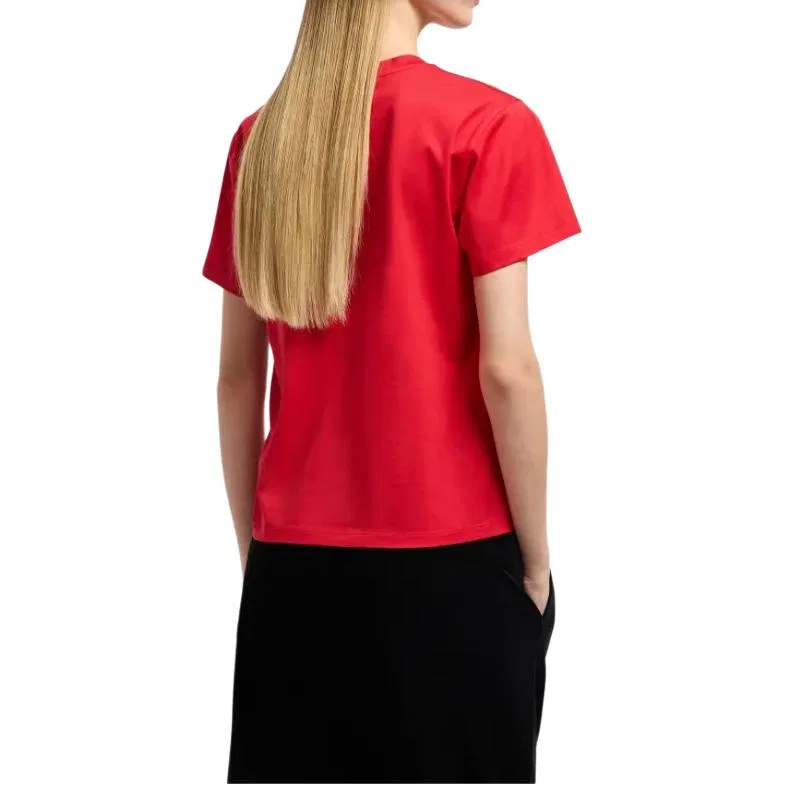 Футболка Asv Mercerised Jersey с вышивкой к китайскому Новому году EMPORIO ARMANI, Red — фото 4