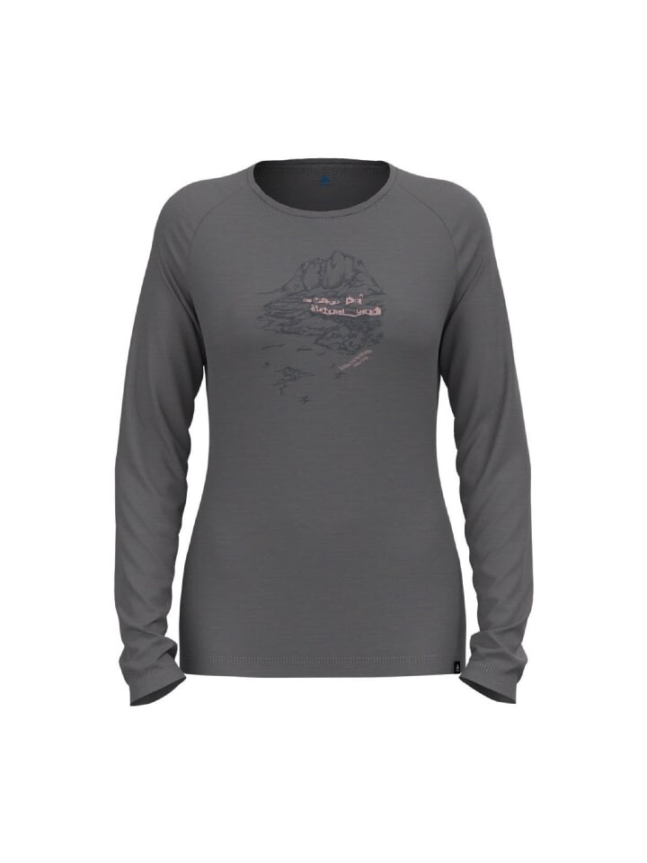 

Лонгслив Odlo Longsleep T-shirt crew neck l/s ASCENT, серый