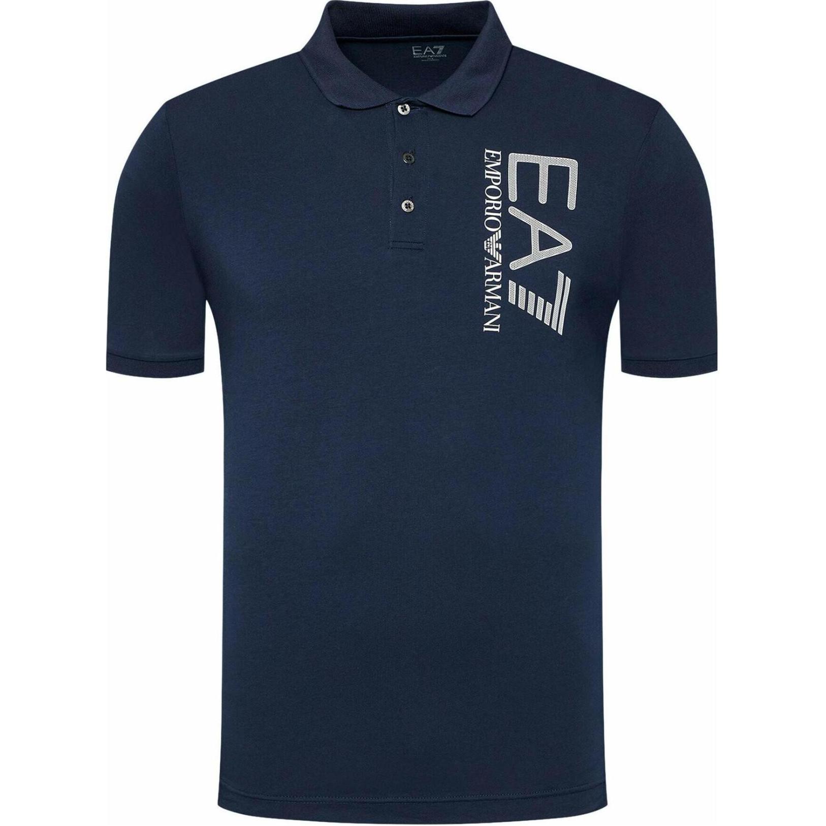 

Футболка поло мужская синяя EMPORIO ARMANI