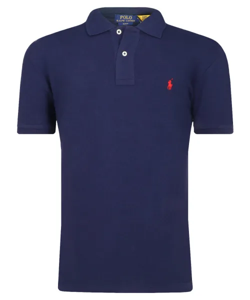 

Футболка поло Slim fit Polo Ralph Lauren, синий