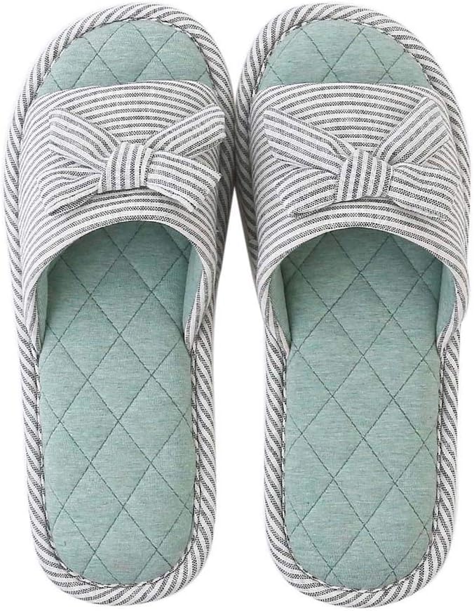 

Зимние домашние хлопковые тапочки для женщин, милые тапочки для пар - мужские хлопковые домашние тапочки - противоскользящие Cotton Shoes, зеленый