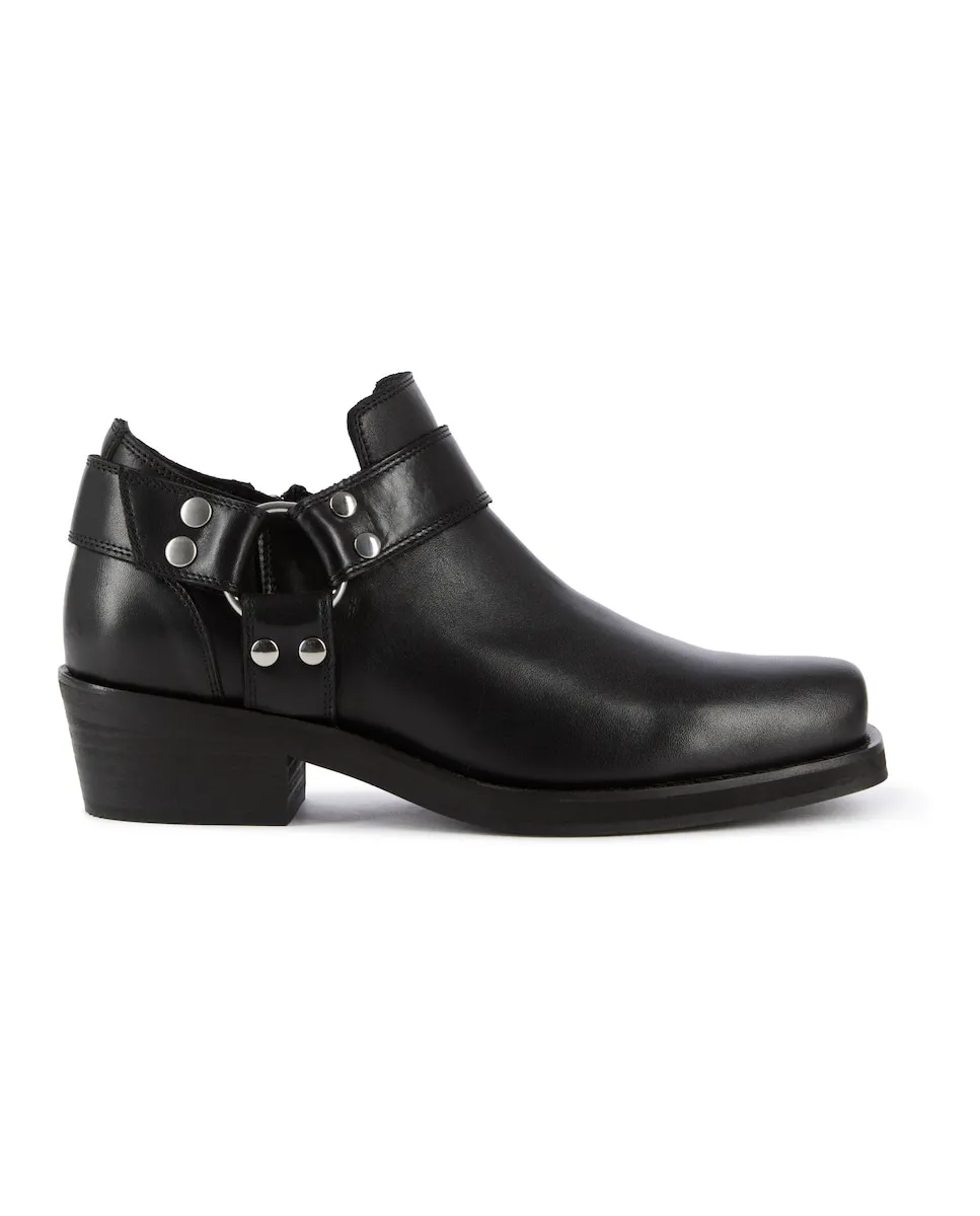 Женские низкие ботинки из кожи The Kooples, черный