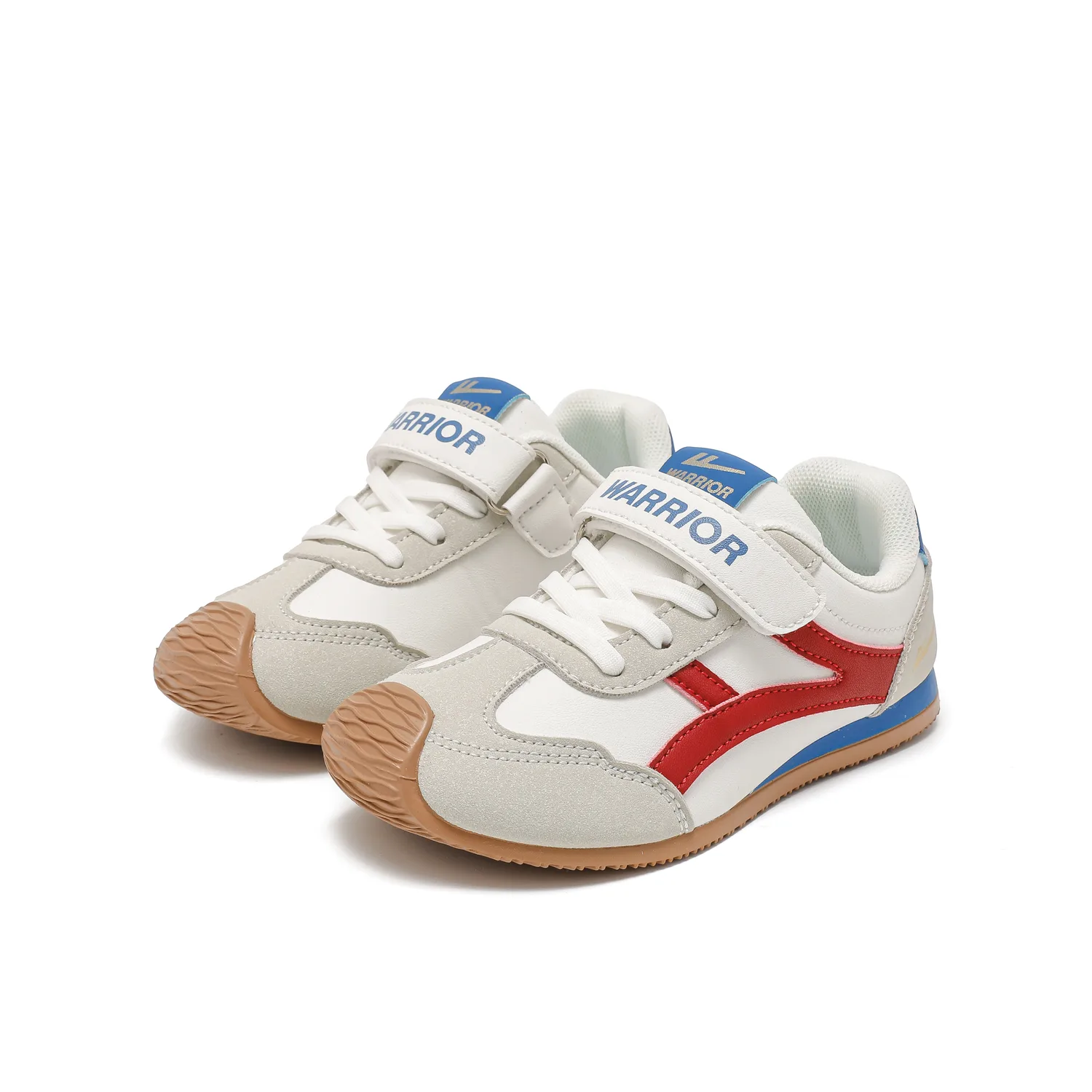 Низкие спортивные кроссовки для детей German Army Trainers из искусственной кожи с амортизацией, износостойкие WARRIOR, черный/бежевый — фото 4