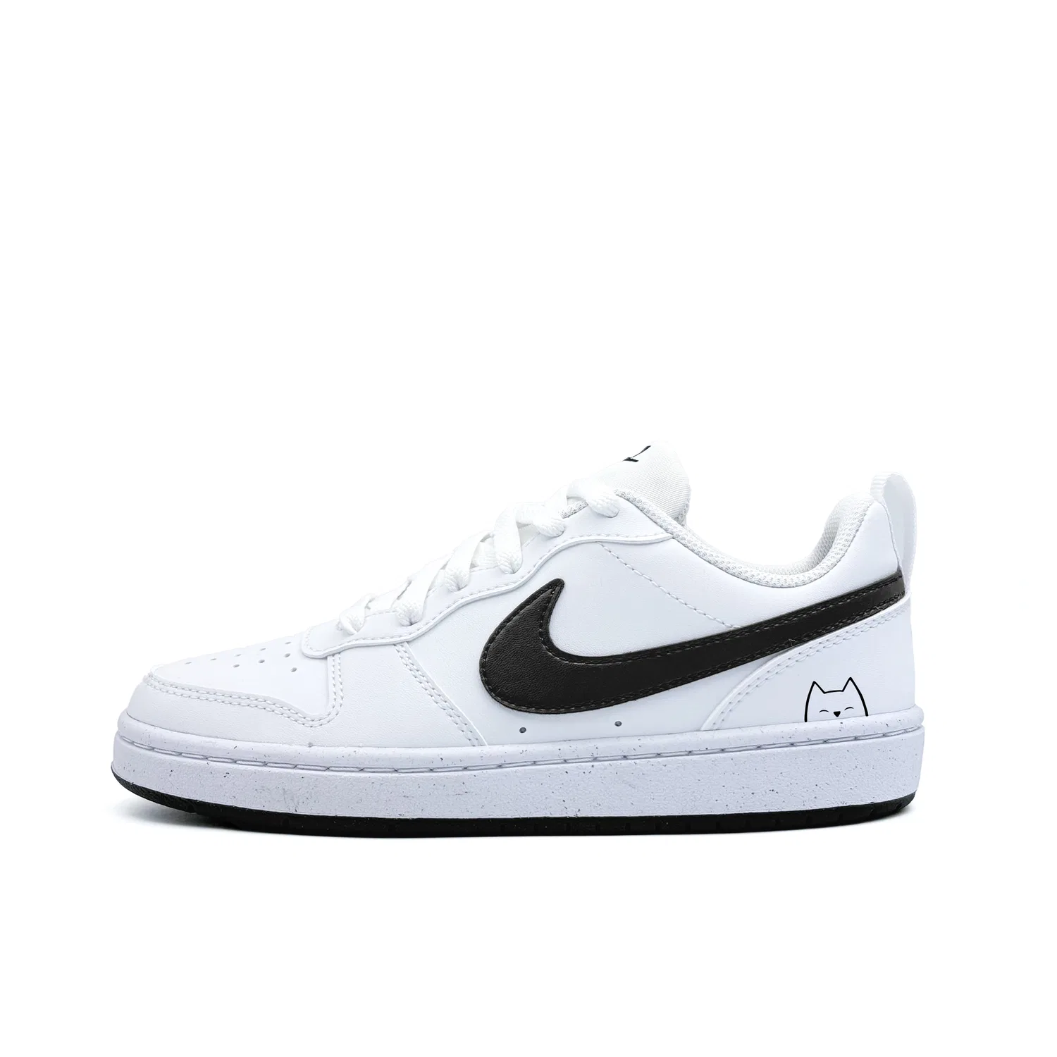 Детские скейтбординг-кроссовки Nike Court Borough Kids белые