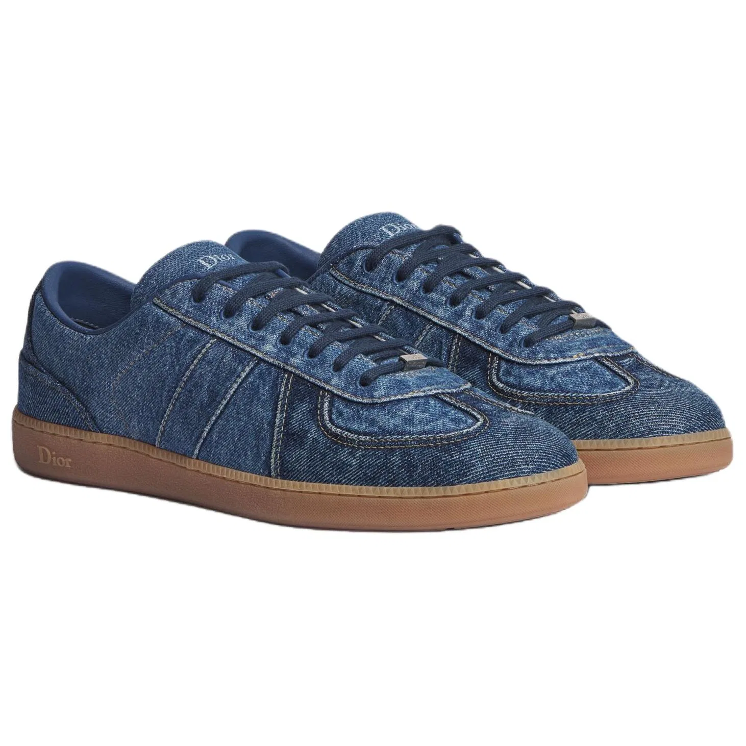 Кеды DIOR B01 Matchpoint CD Icon Low Top Canvas Blue — фото 4