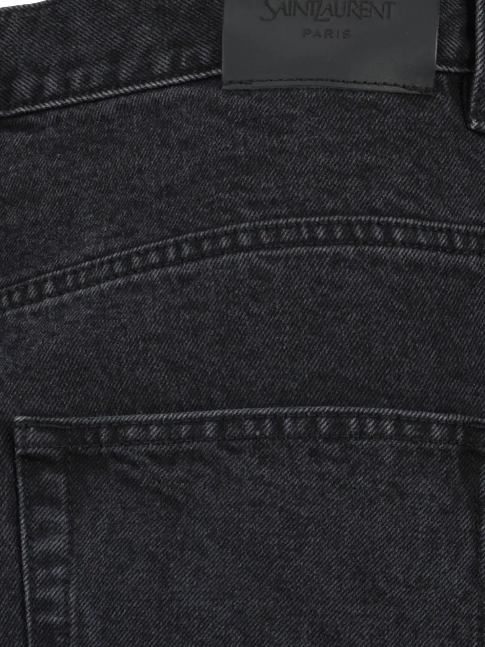 Прямые джинсы из хлопка Saint Laurent, черный — фото 4