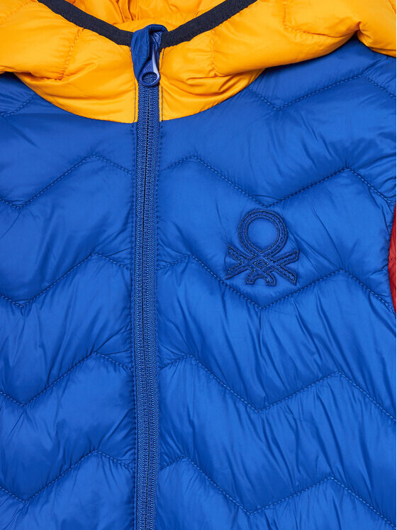 Пуховик стандартного кроя United Colors Of Benetton, мультиколор — фото 3