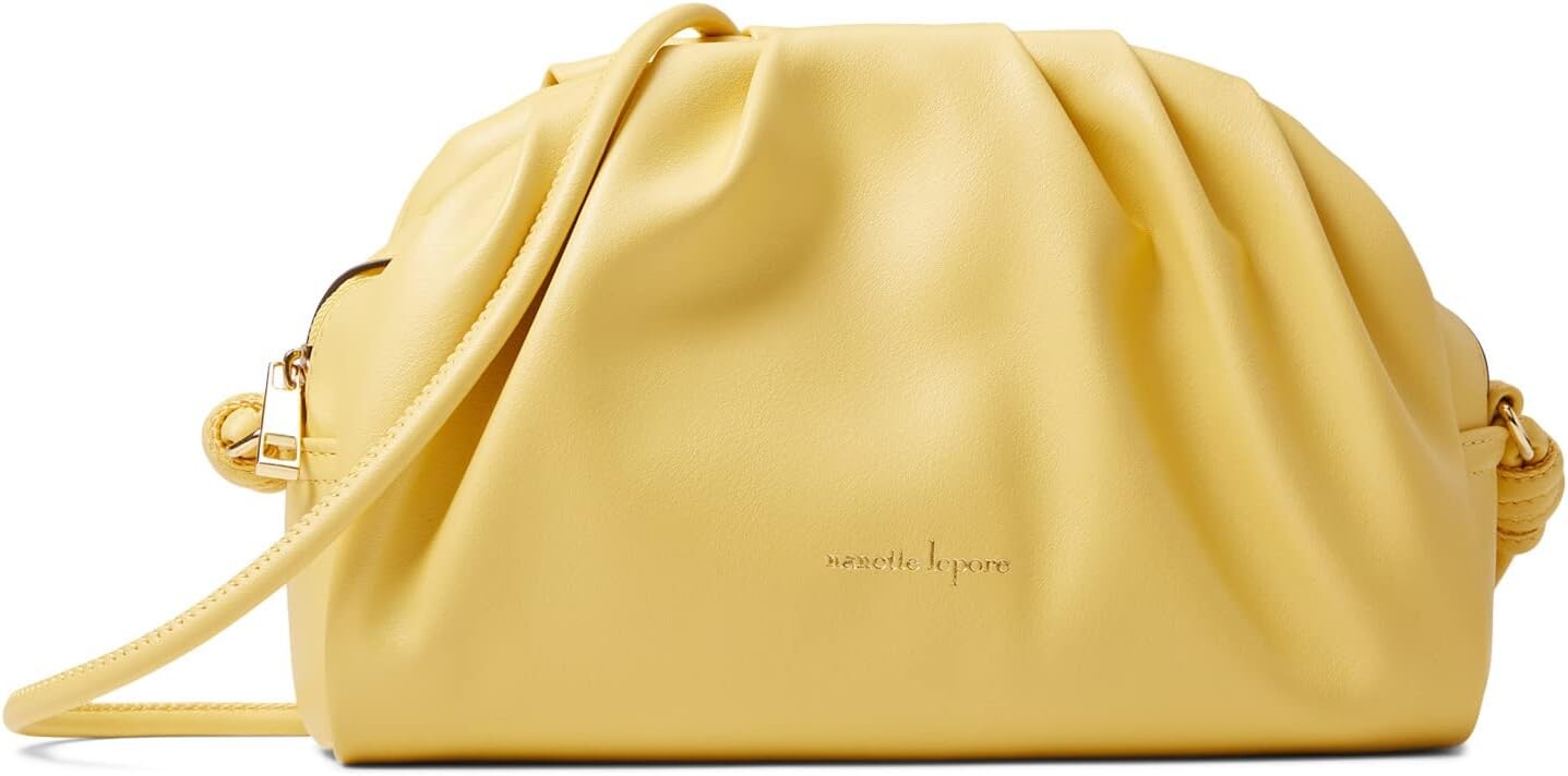 

Сумка кросс-боди Nanette Lepore Nadia Half Moon Pleated Crossbody, желтый