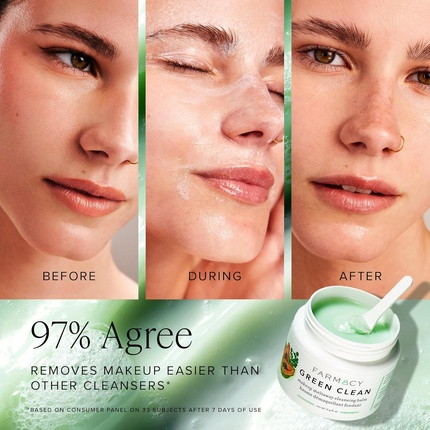 Средство для снятия макияжа Farmacy — Очищающий бальзам Natural Makeup Remover Green Clean Makeup Meltaway — фото 3
