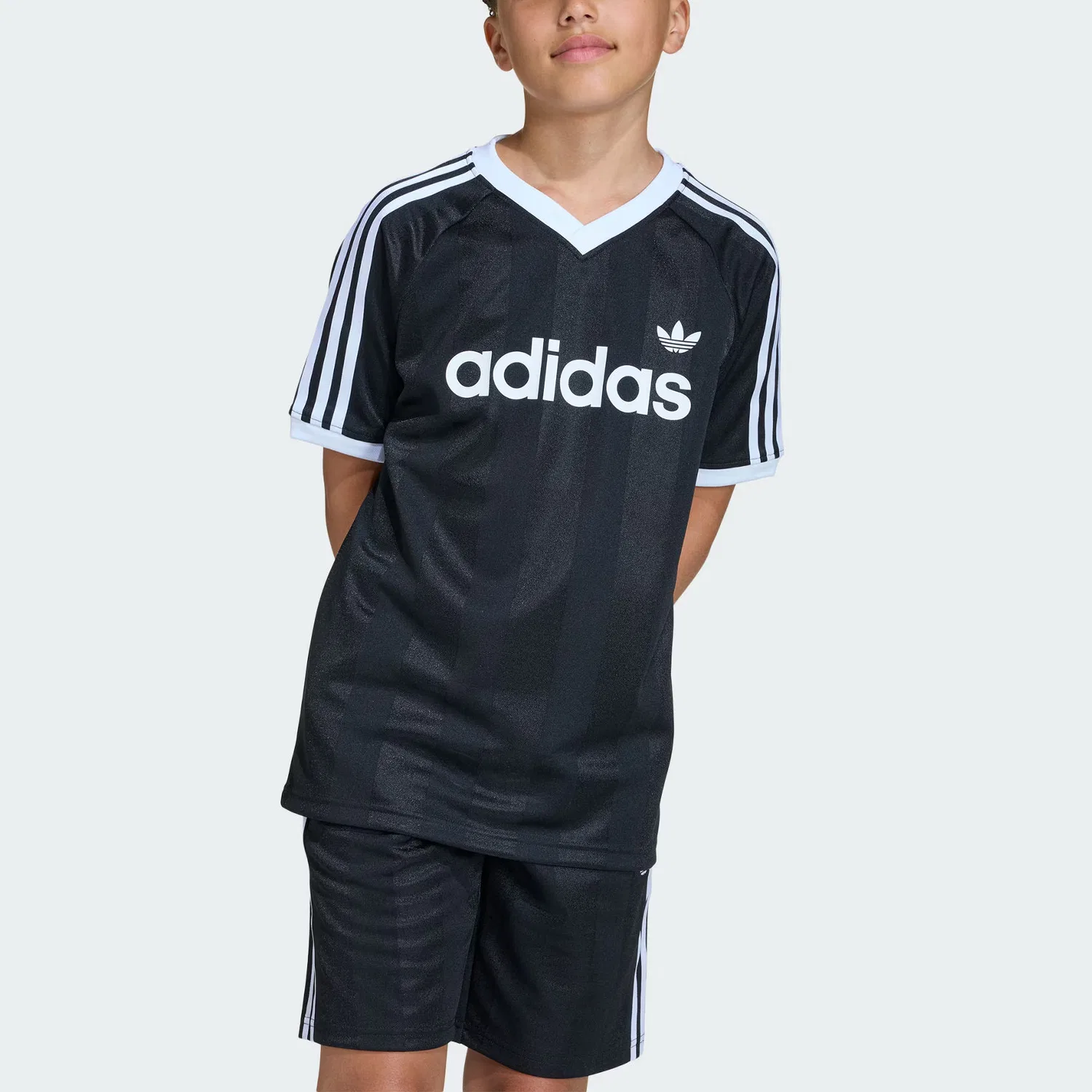 Футболка LOOSE JERSEY Kids' Adidas Originals, Black/White — фото 3