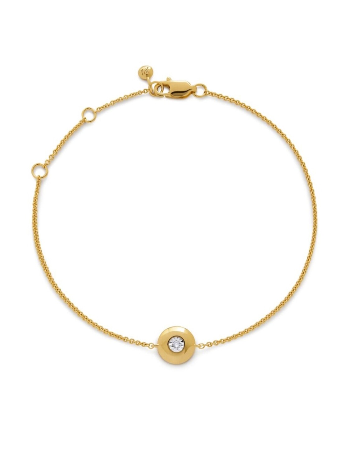 

Monica Vinader позолоченный браслет April Birthstone, золотой