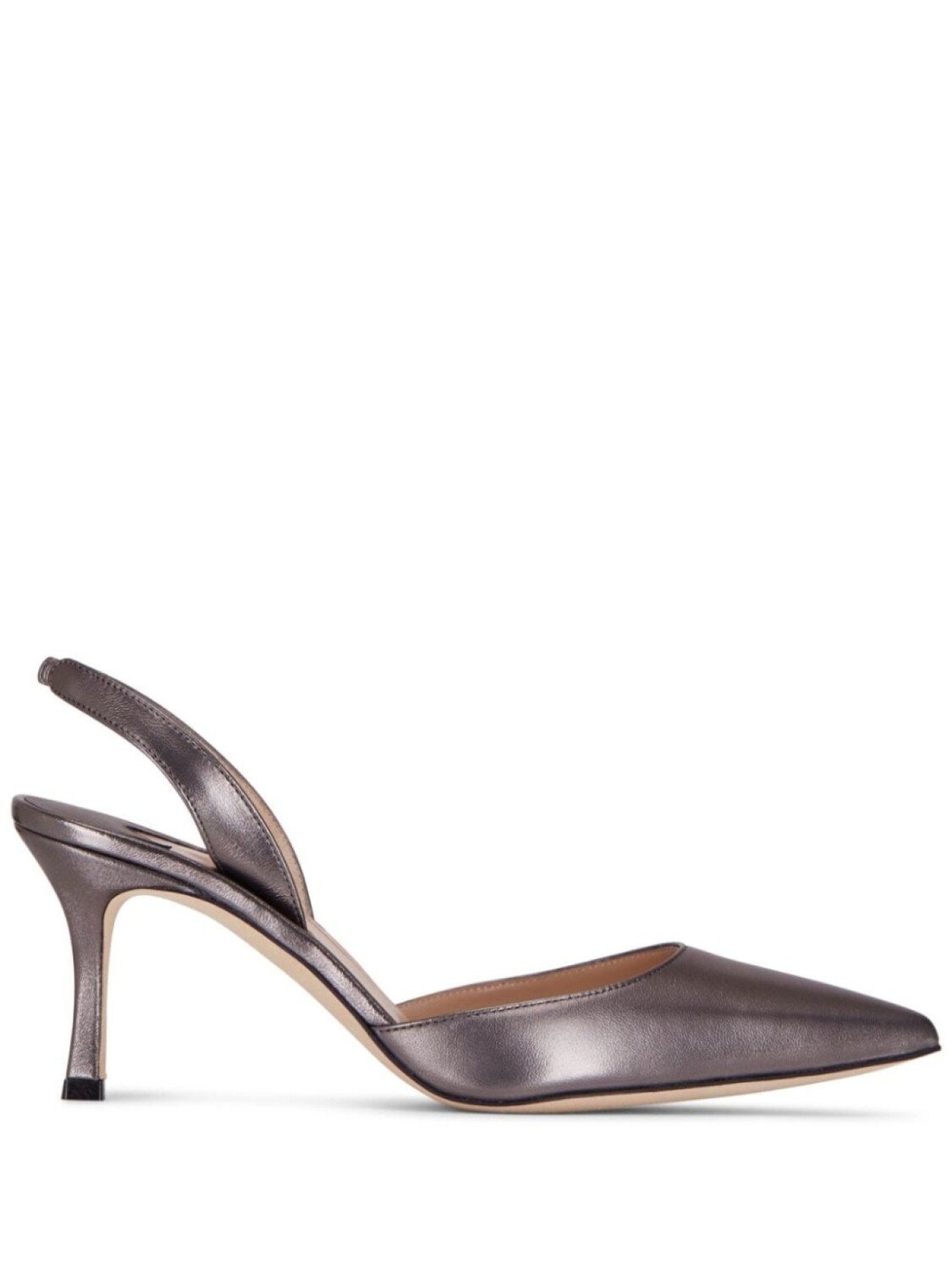 

Manolo Blahnik туфли с эффектом металлик, серый