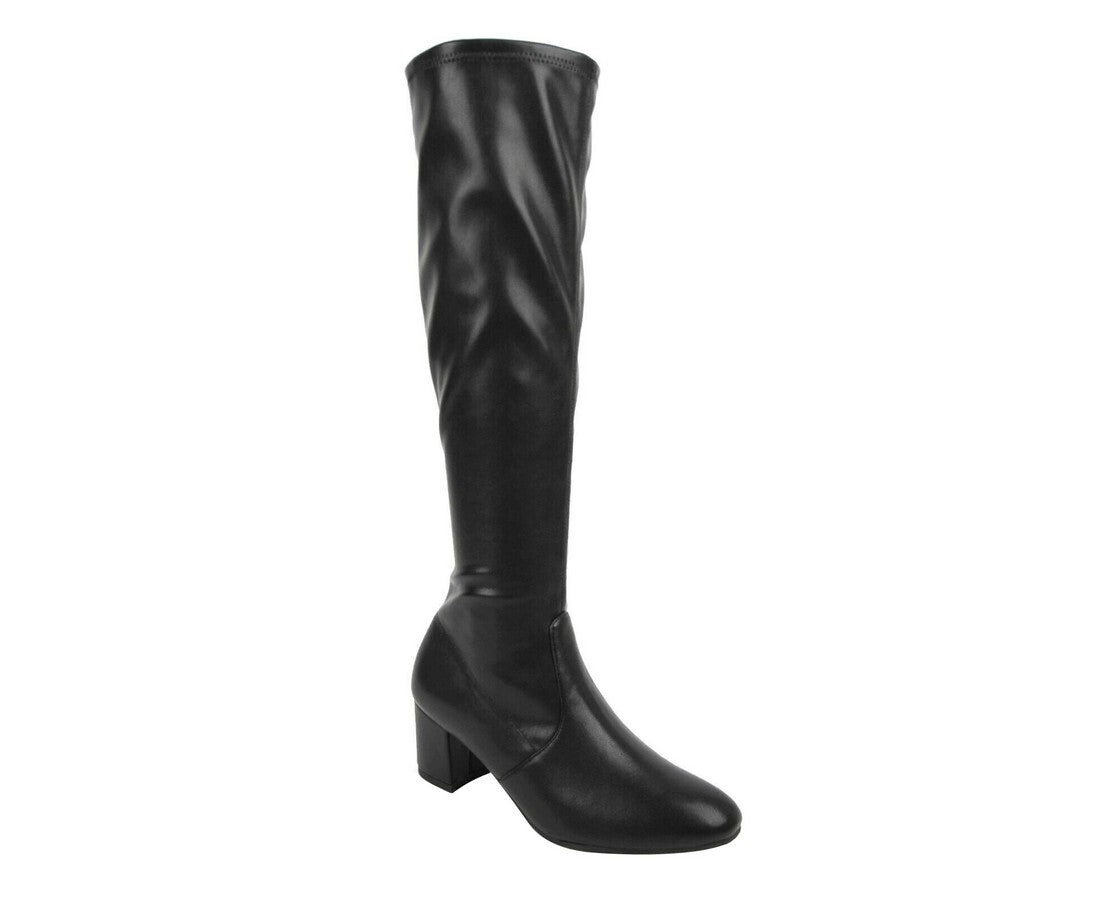 Stuart Weitzman Женские кожаные сапоги Frannie Nappa до колена (36 / 5,5 B), черный