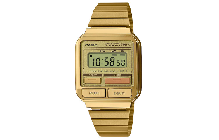 

CASIO Часы Men VINTAGE Series Gold Watch A120WEG-9A, Gold Dial
