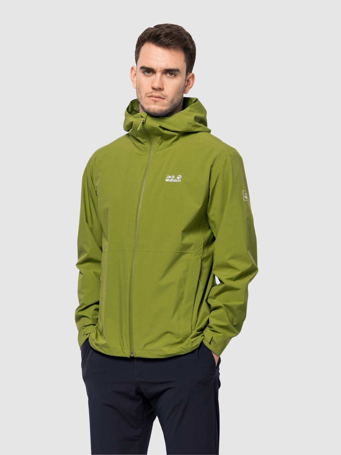 

Куртка Jack Wolfskin PACK GO SHELL M, зеленый