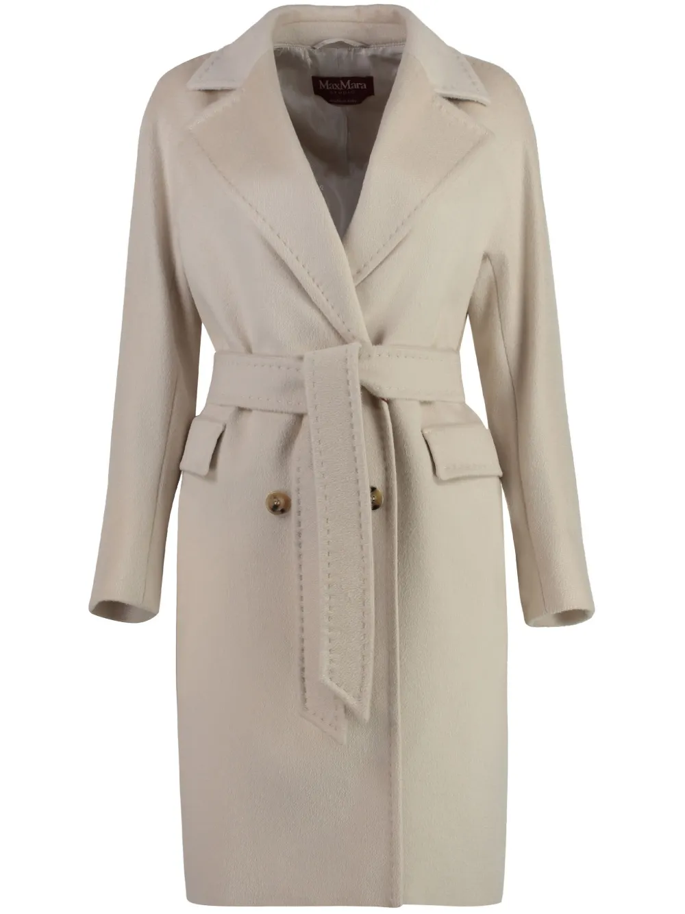 

Пальто с поясом MAX MARA, нейтральный