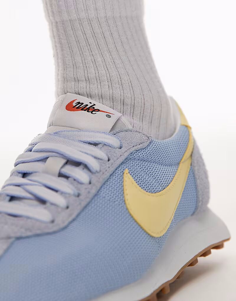 Кроссовки Nike LD-1000 SE светло-голубого и желтого цветов — фото 3