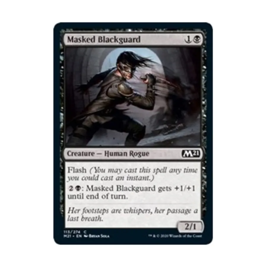 

CCG Черный страж в маске (клавиша C), MTG - Core Set 2021