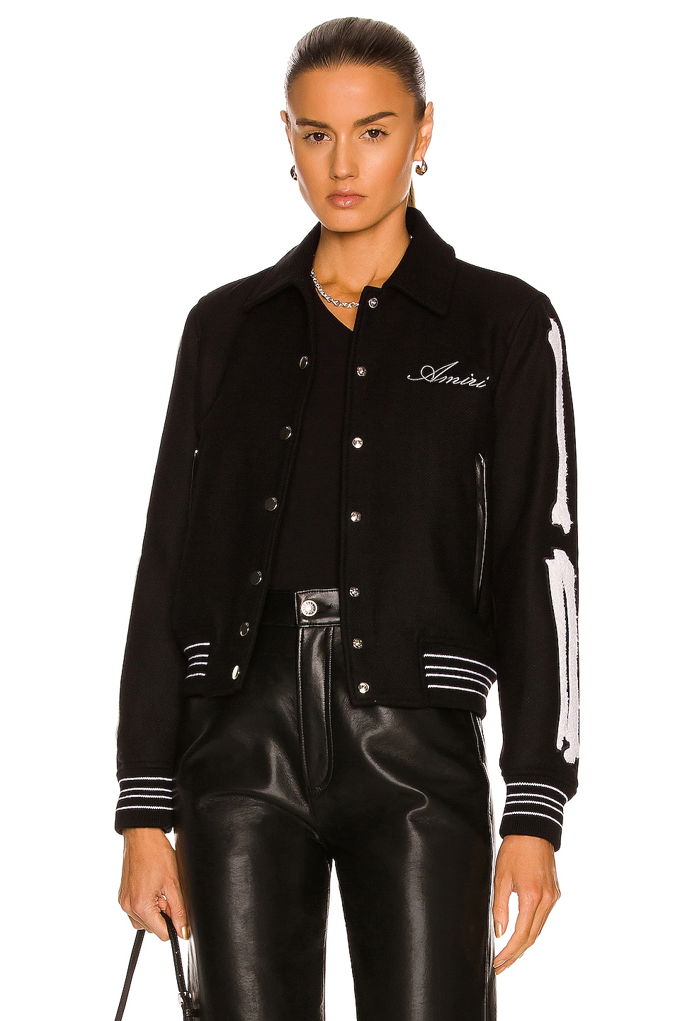 

Университетская куртка Bones Amiri, черный