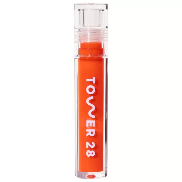 

Shineon lip jelly увлажняющее нелипкое масло для губ Tower 28 Beauty, цвет fire