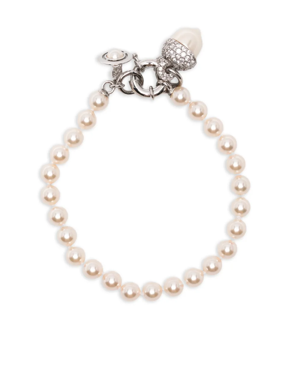 

Браслет с подвеской в форме желудя Vivienne Westwood, серебристый