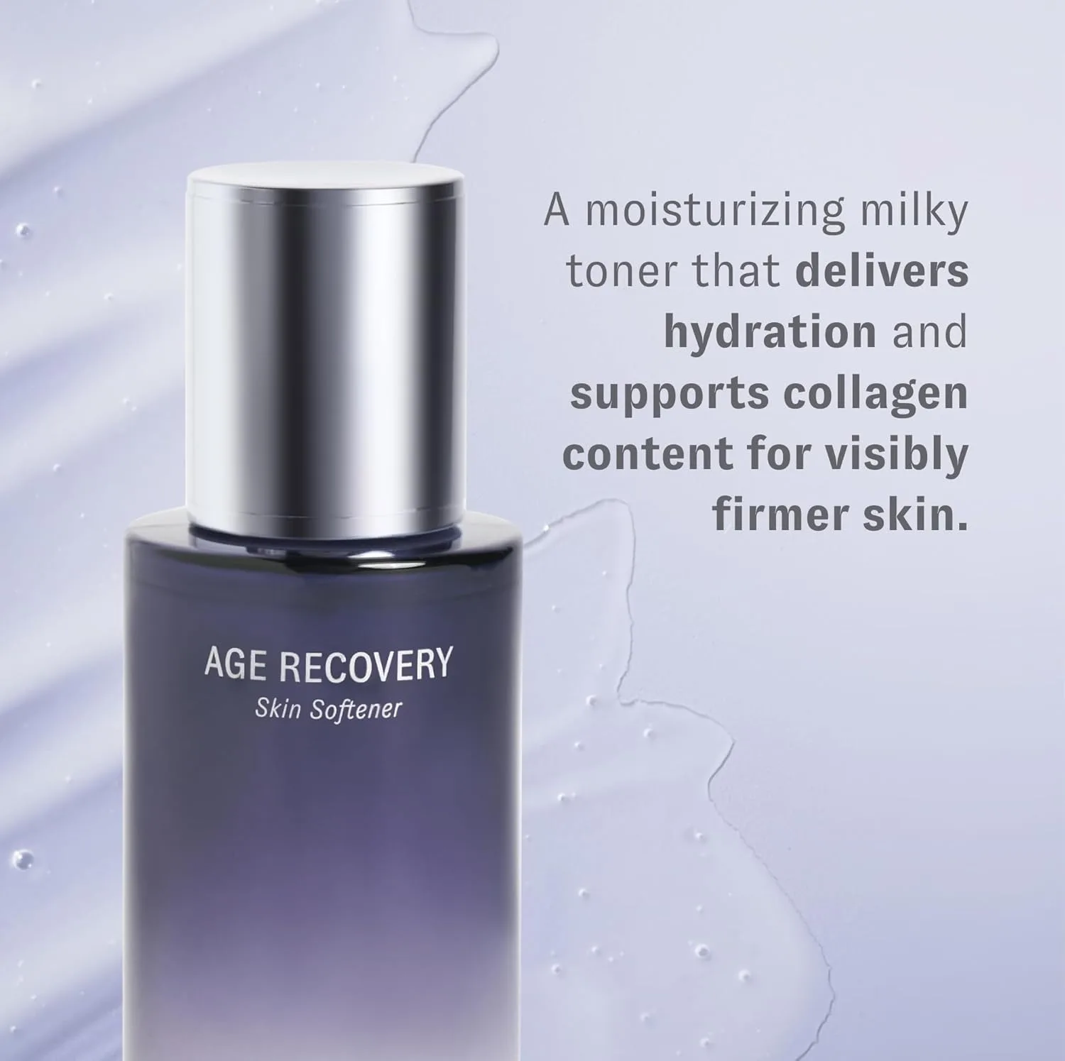 O HUI Age Recovery Skin Softener | Увлажняет и питает кожу | Подготавливает кожу | Корейский уход | Молочная текстура | Ежедневный тоник | Уход против морщин | Нелипкий | Пептиды | Поддержка коллагена — фото 3