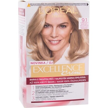 

Перманентная краска для волос L'Oreal Paris Excellence Creme 9.1 Светлый L'Oréal Paris