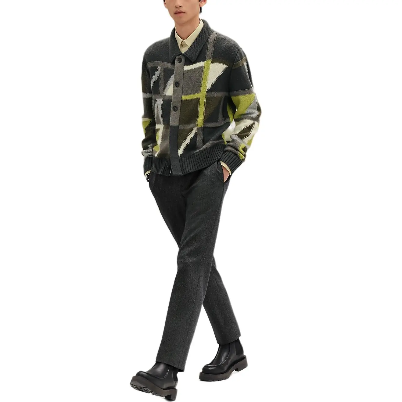 

Свитер из кашемира FW25 для мужчин HERMES, мультиколор