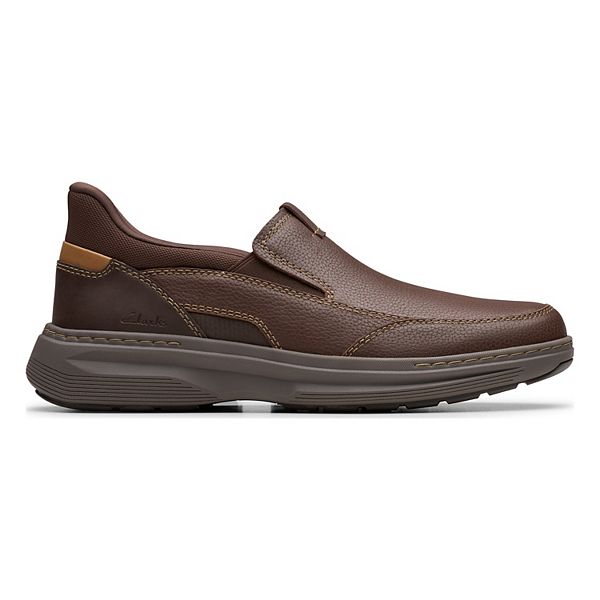 Кожаные слипоны Craftwell step для мужчин Clarks, Brown Leather — фото 2