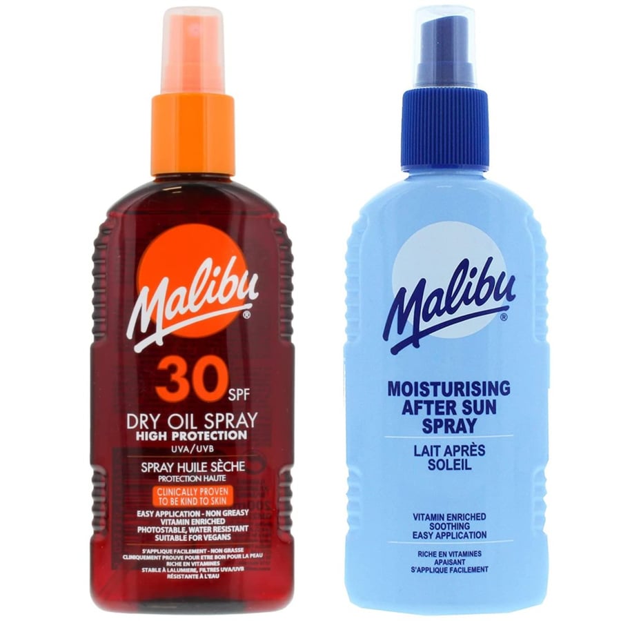 

Масло для загара Malibu SPF30 200 мл + Бальзам-спрей после загара 200 мл