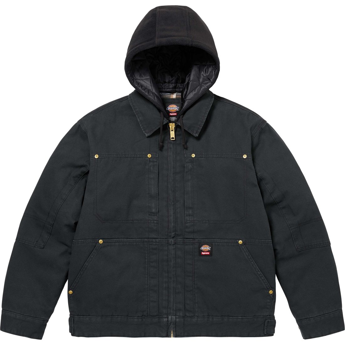 

Supreme Рабочая куртка с капюшоном Dickies, Black