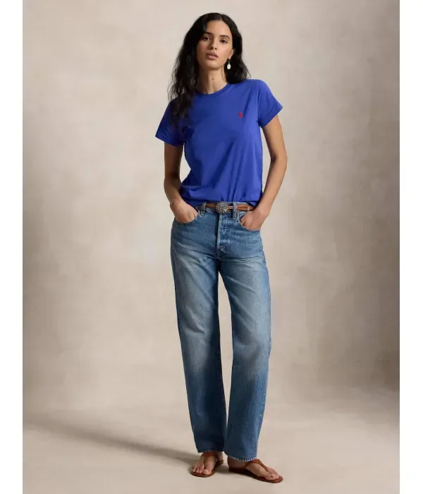 Футболка classic fit Polo Ralph Lauren, индиго — фото 2