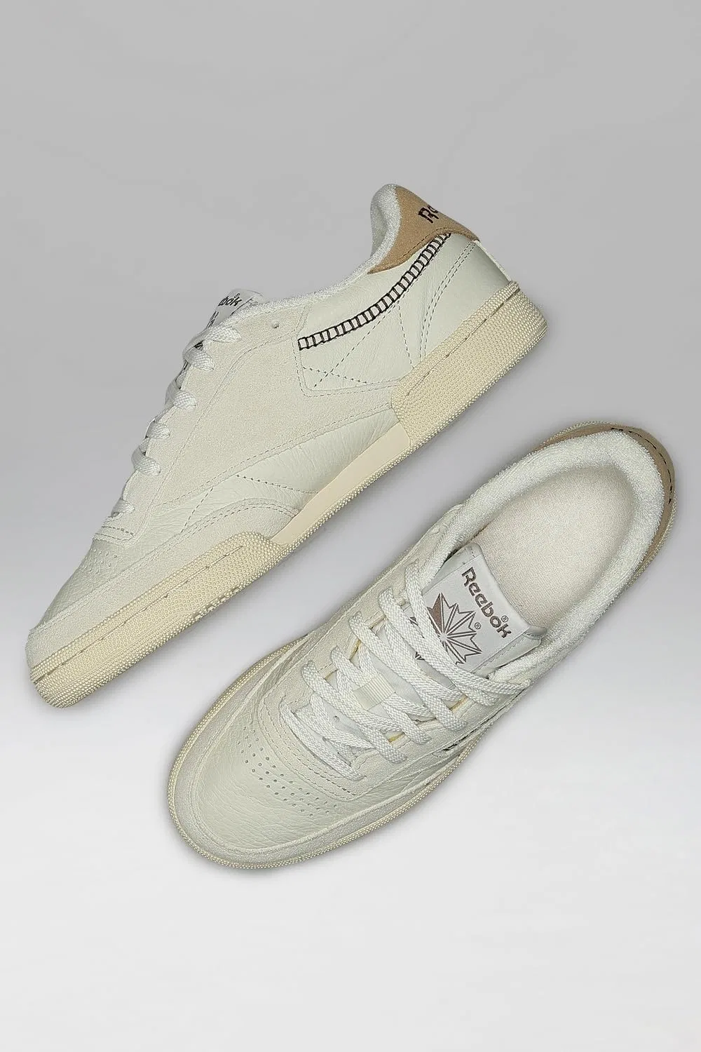 Кроссовки теннисные Reebok Court Advance, Vintage Chalk Gingerroot Simplebrown — фото 4