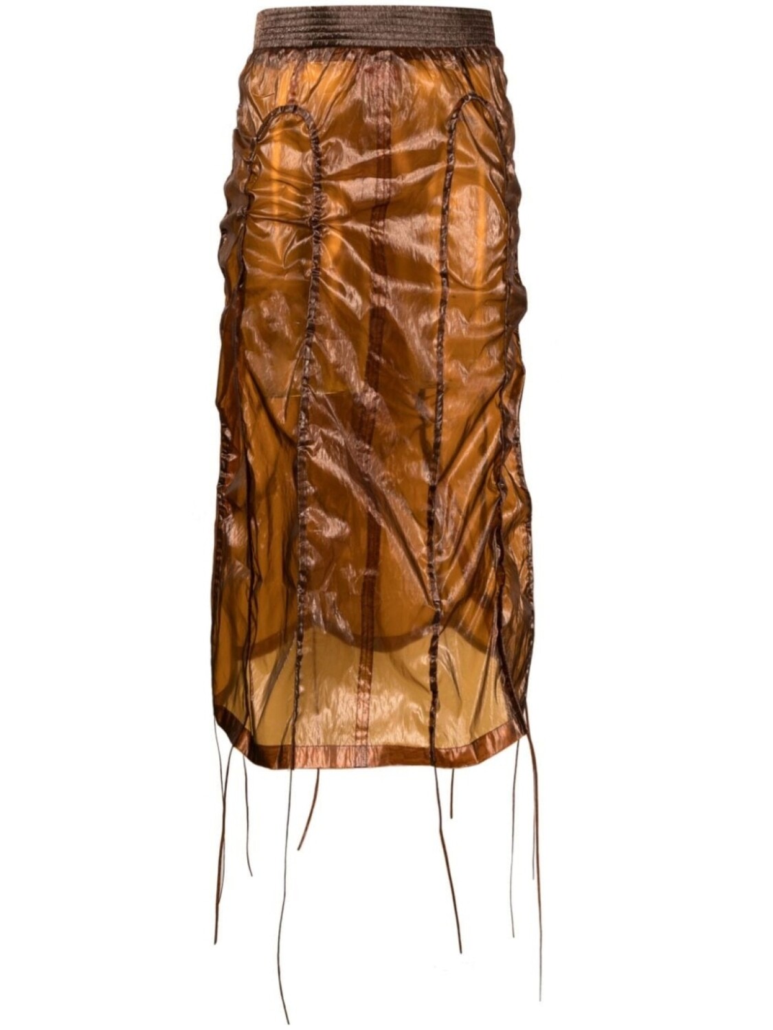 

Eckhaus Latta юбка миди Organza, оранжевый