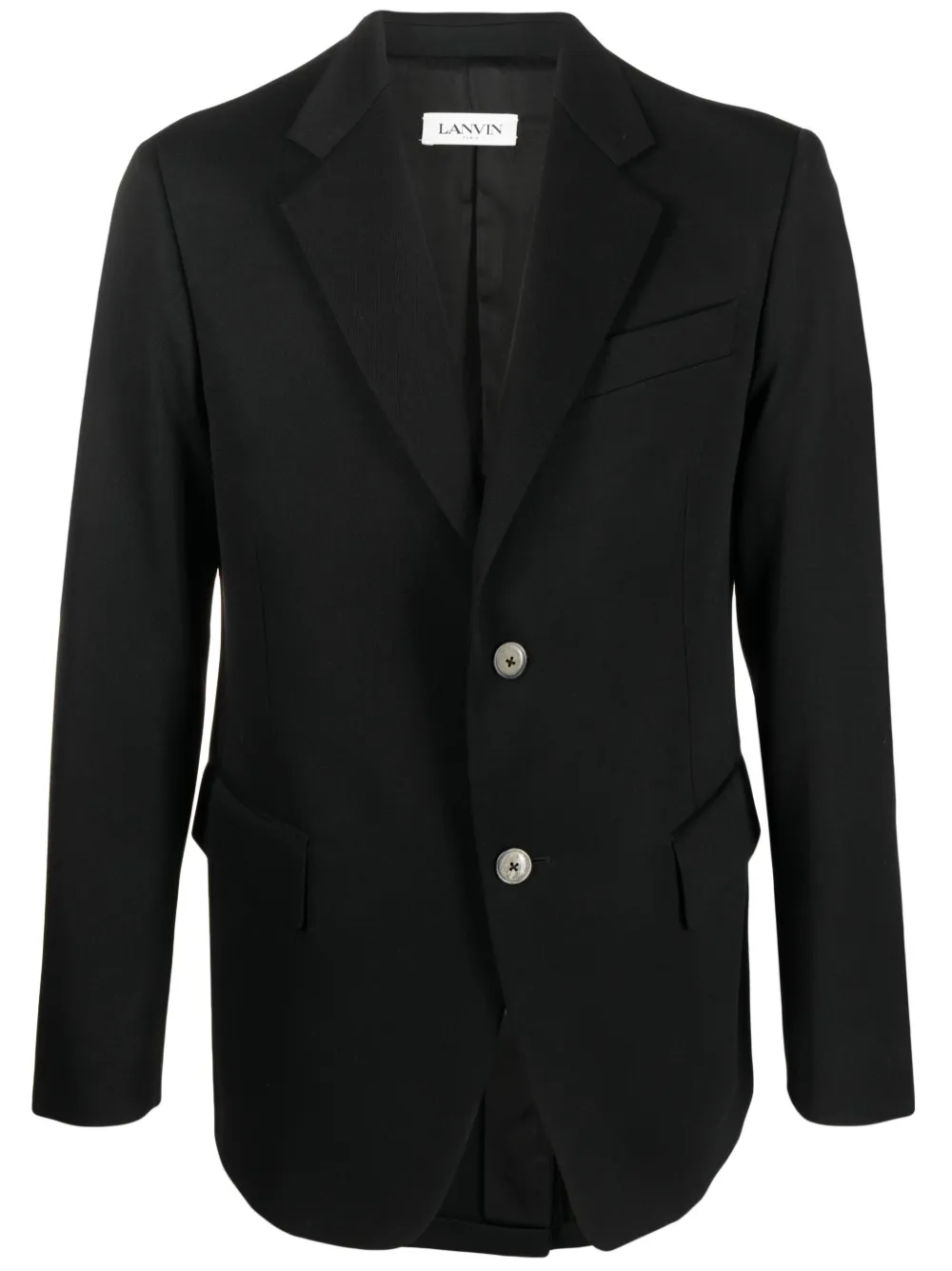 

Шерстяной пиджак Lanvin, черный