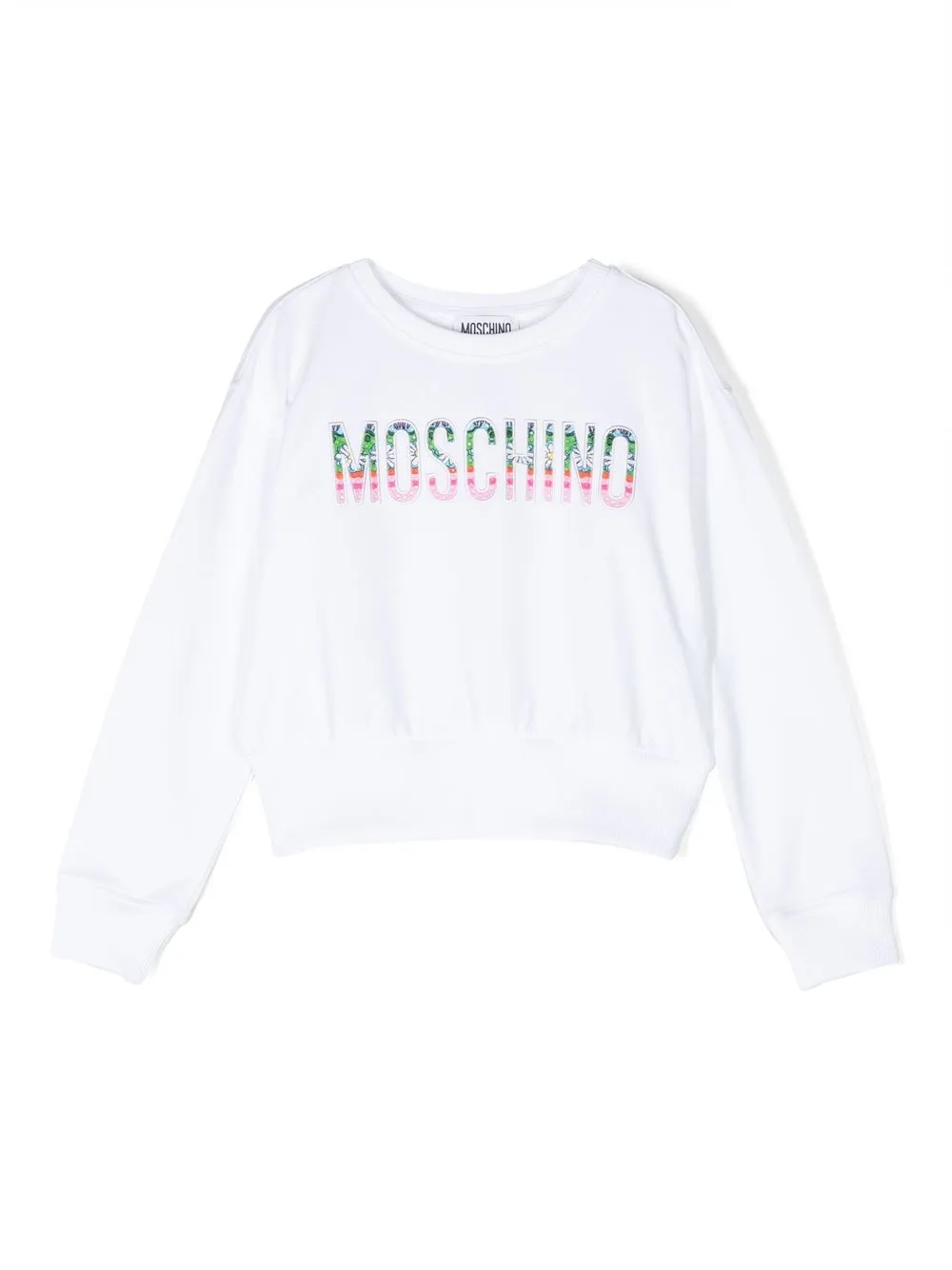 

Толстовка с логотипом Moschino Kids, белый