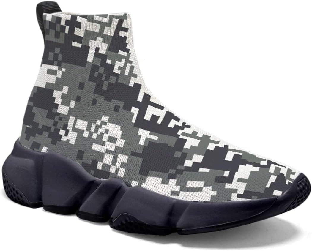 

Мужские камуфляжные кроссовки Hetios - легкие дышащие прогулочные кроссовки, носки-кроссовки, спортивные, для повседневной носки и бега, Camouflage-10