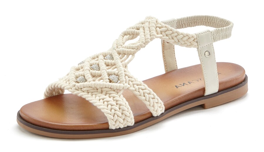 Сандалии с ремешками LASCANA, Wool white