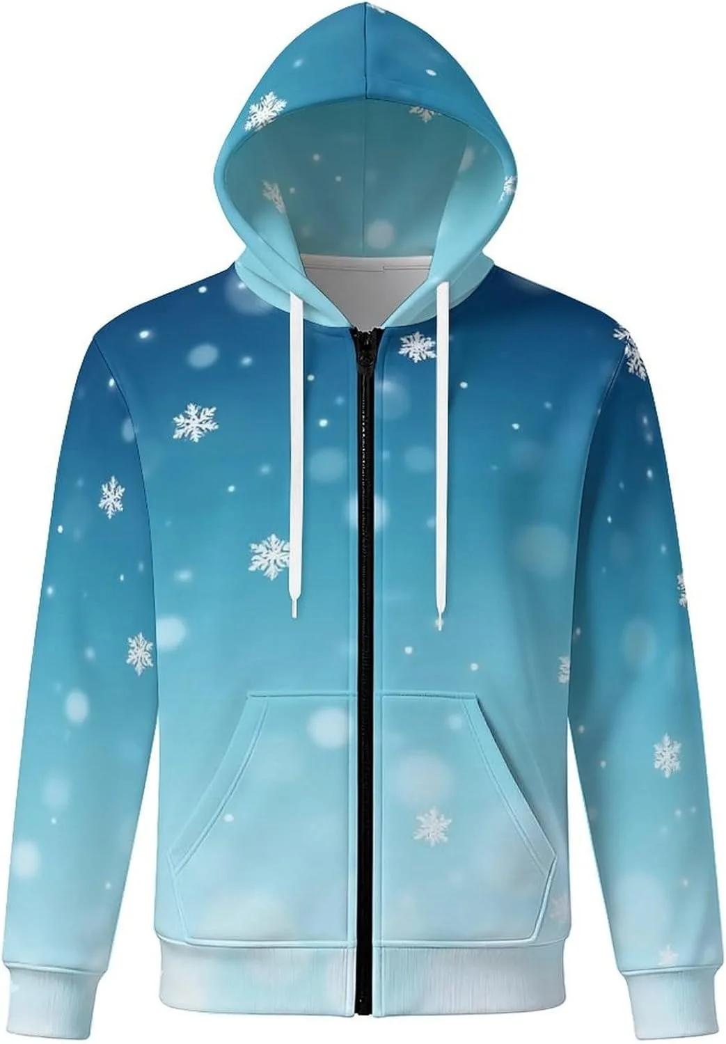 

Мужская толстовка с молнией и снежинками на Рождество SQiLyyJYmy