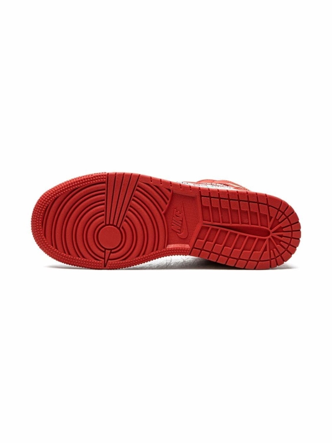 Nike Kids кроссовки Jordan 1 Mid Ugly Christmas Sweater, белый — фото 4