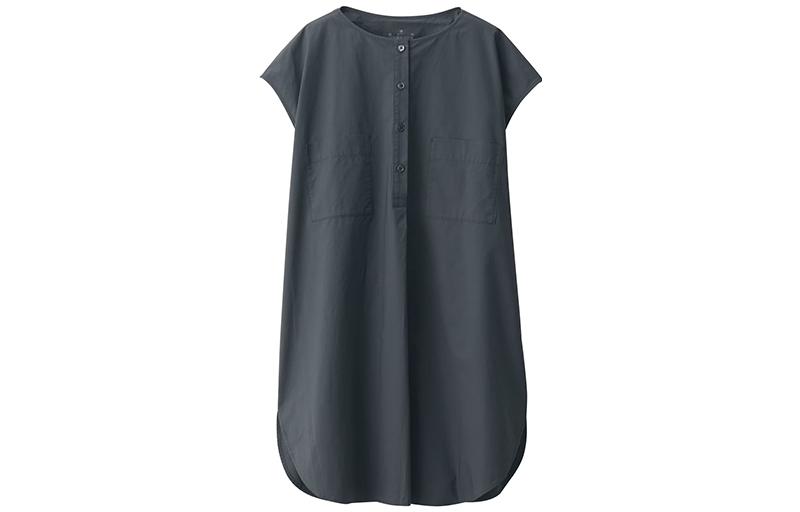 

Футболка ONE ALL с круглым вырезом, умеренно прямого кроя MUJI, темно-серый