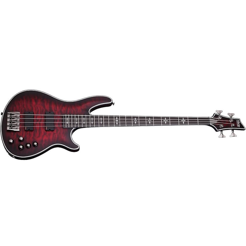 

Басс гитара Schecter Hellraiser Extreme-4 Crimson Red Burst Satin CRBS Electric Bass - NEW - FREE GIG BAG