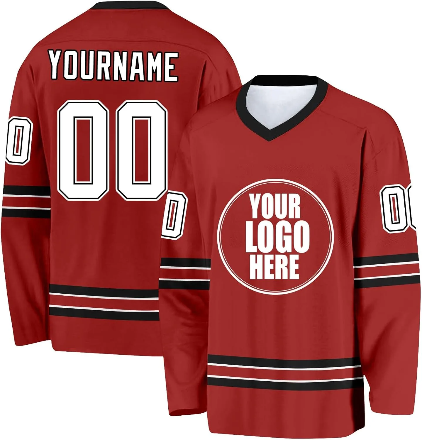 

Хоккейная футболка с длинными рукавами Custom Ice Hockey Jersey
